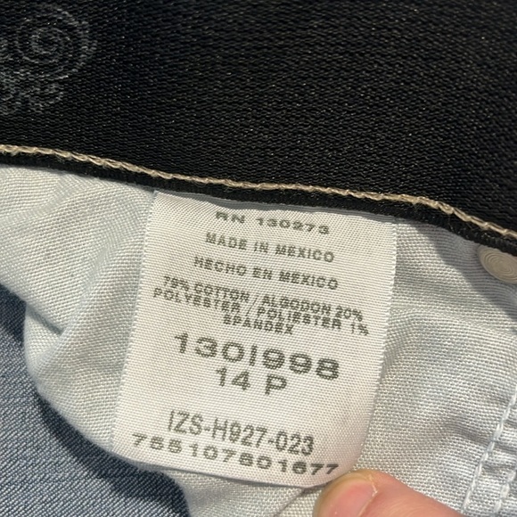 Riders by Lee Curvier Womens 14P Blue Jeans Petite Elastic Waistband - Picture 5 of 16